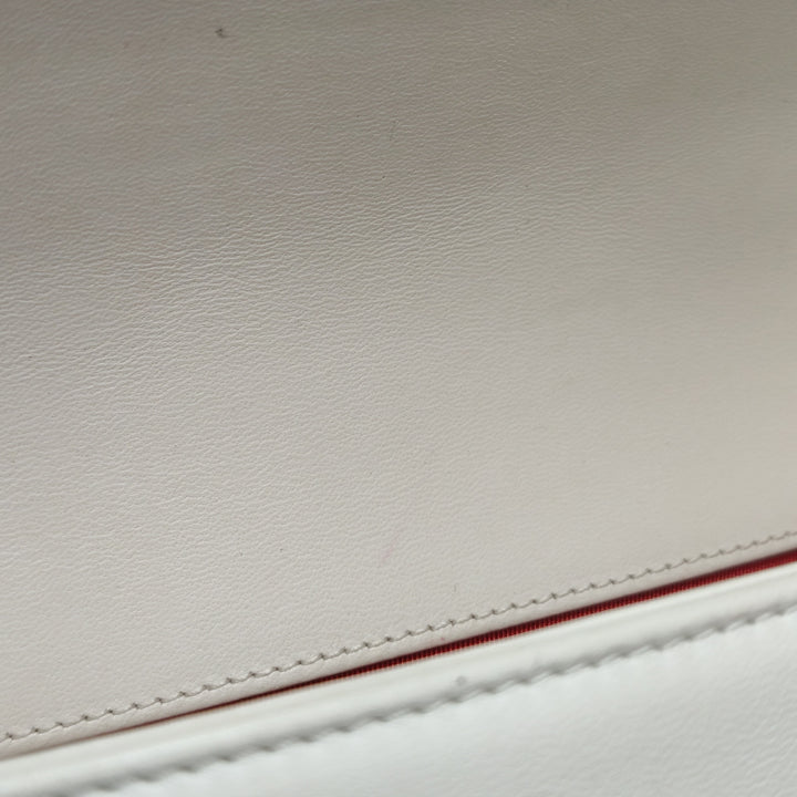 Chanel Small Sequin Boy Bag In White