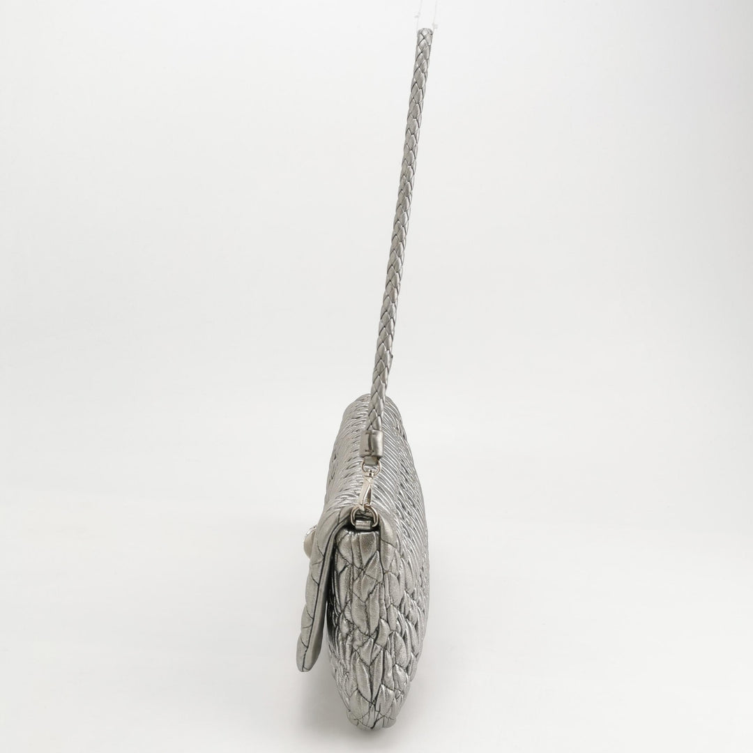 Miu Miu Matelasse Nappa Crystal Chain Shoulder Bag