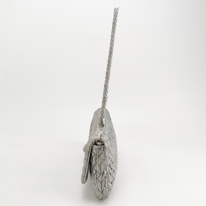 Miu Miu Matelasse Nappa Crystal Chain Shoulder Bag