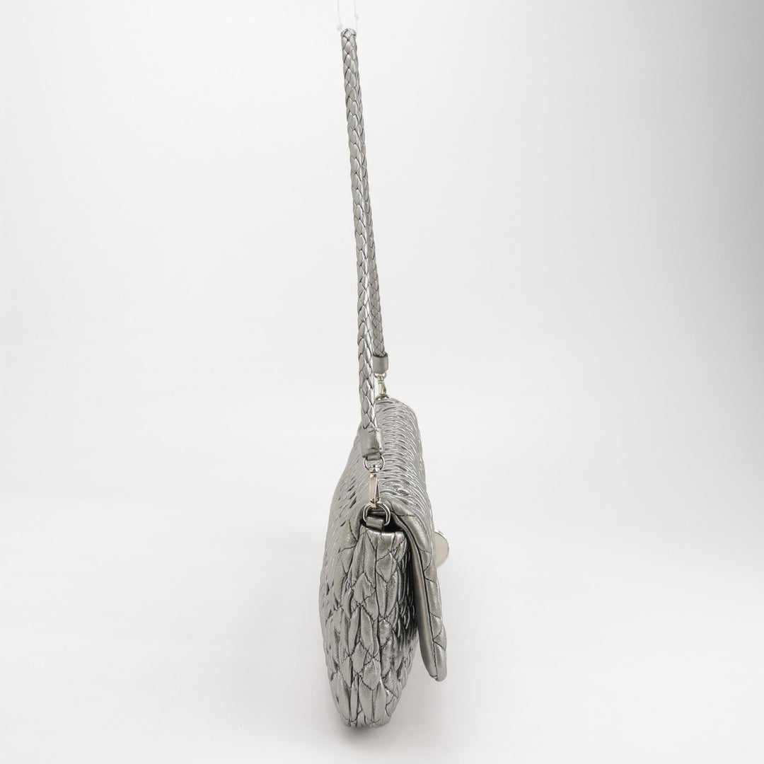 Miu Miu Matelasse Nappa Crystal Chain Shoulder Bag
