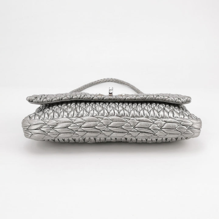 Miu Miu Matelasse Nappa Crystal Chain Shoulder Bag