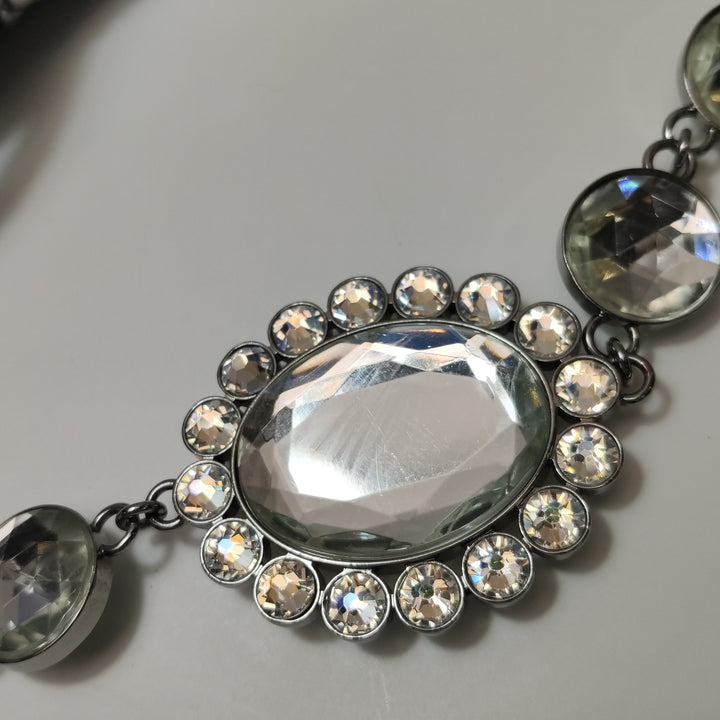 Miu Miu Matelasse Nappa Crystal Chain Shoulder Bag