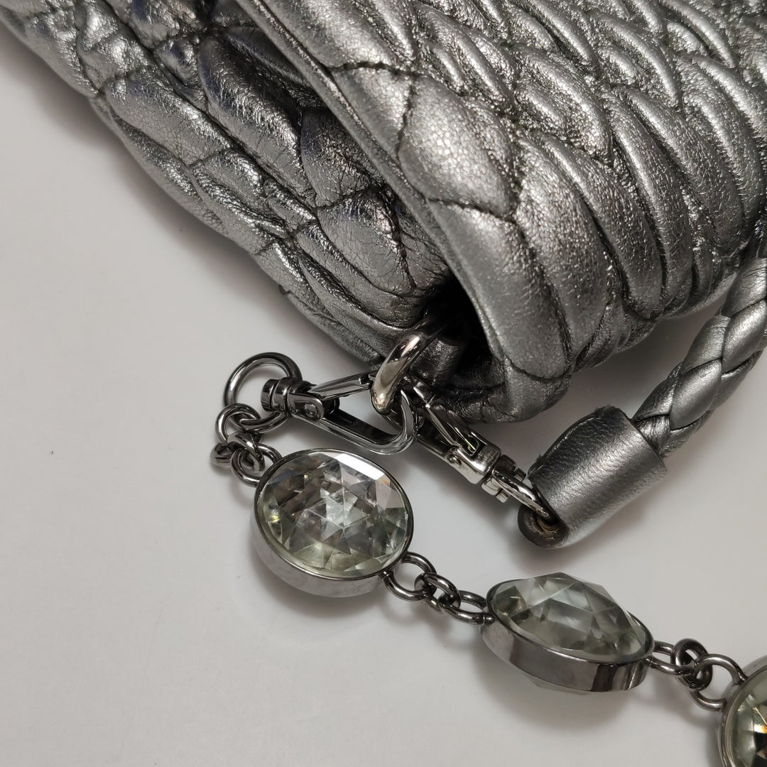 Miu Miu Matelasse Nappa Crystal Chain Shoulder Bag