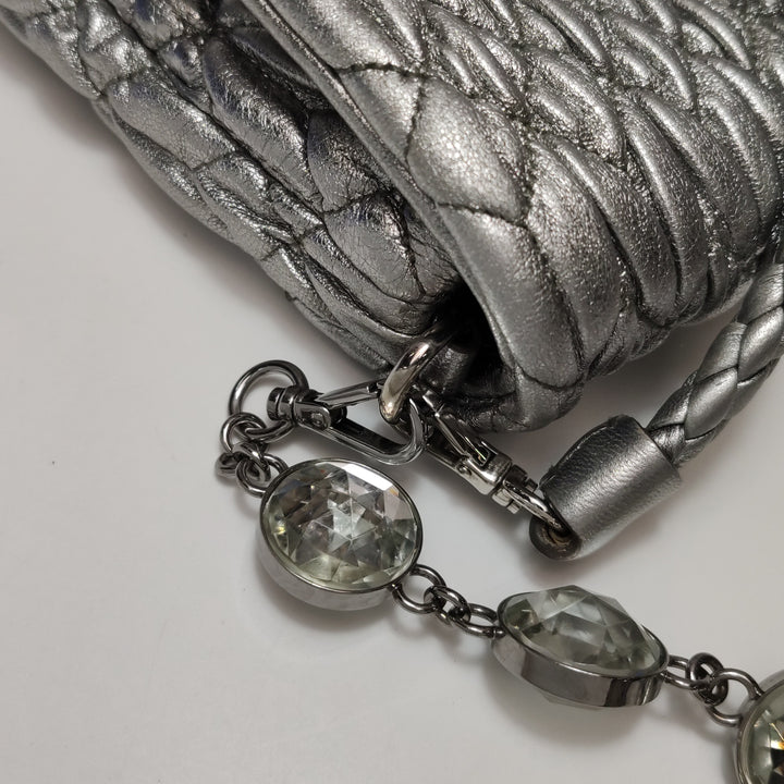 Miu Miu Matelasse Nappa Crystal Chain Shoulder Bag