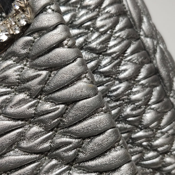 Miu Miu Matelasse Nappa Crystal Chain Shoulder Bag