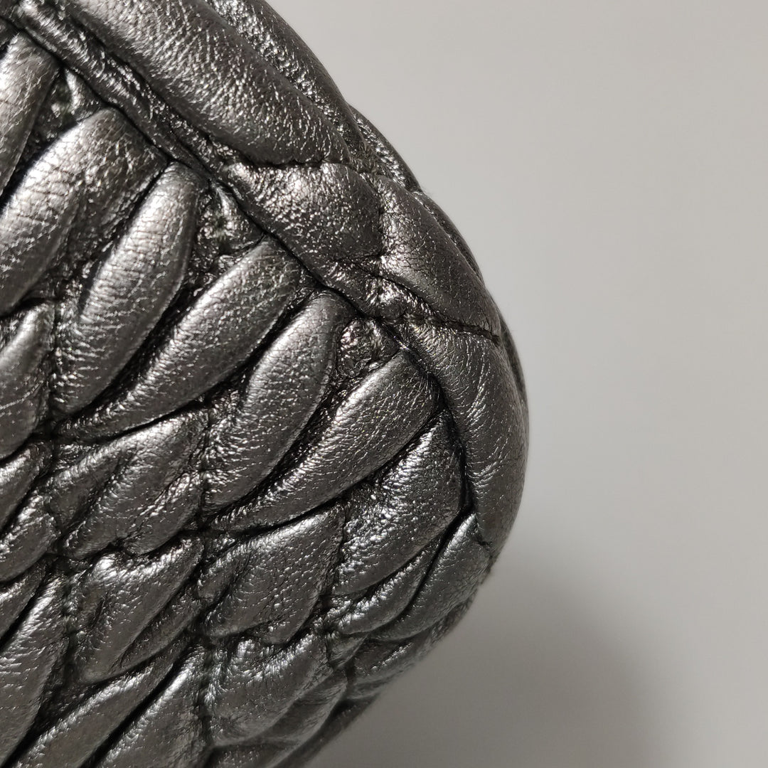 Miu Miu Matelasse Nappa Crystal Chain Shoulder Bag