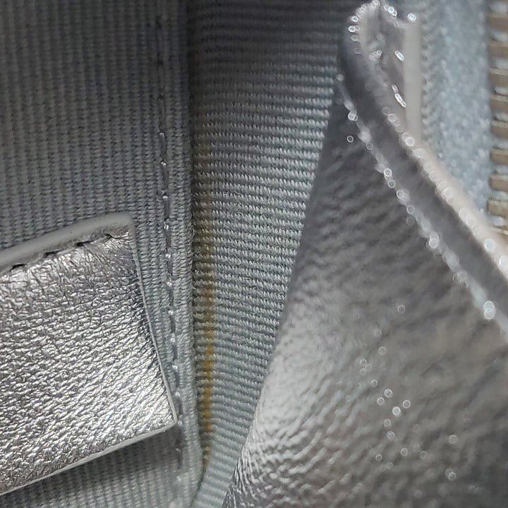Chanel Coco Punk Cube Shoulder Bag Silver Leather