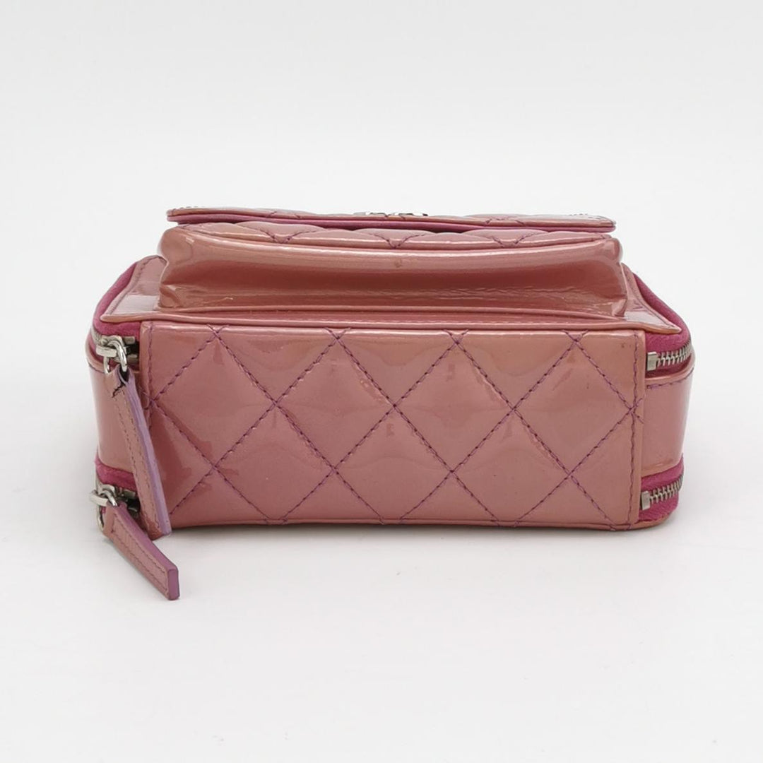 Chanel Camera Case Bag In Pink Purple Patent
