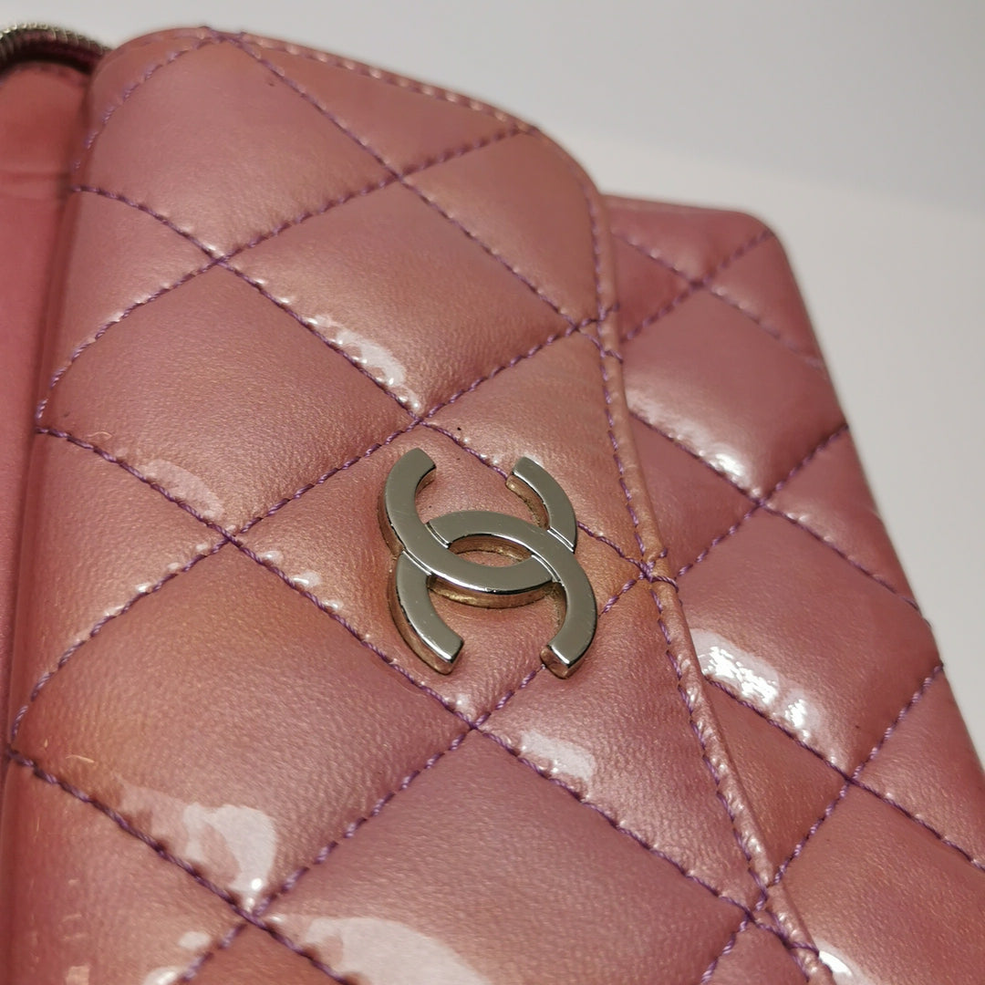 Chanel Camera Case Bag In Pink Purple Patent