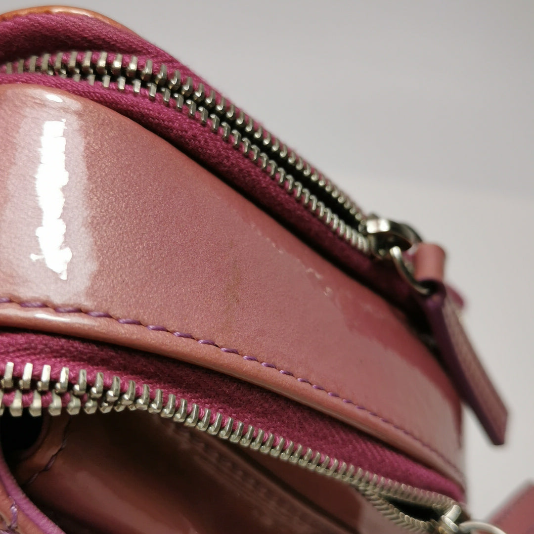 Chanel Camera Case Bag In Pink Purple Patent