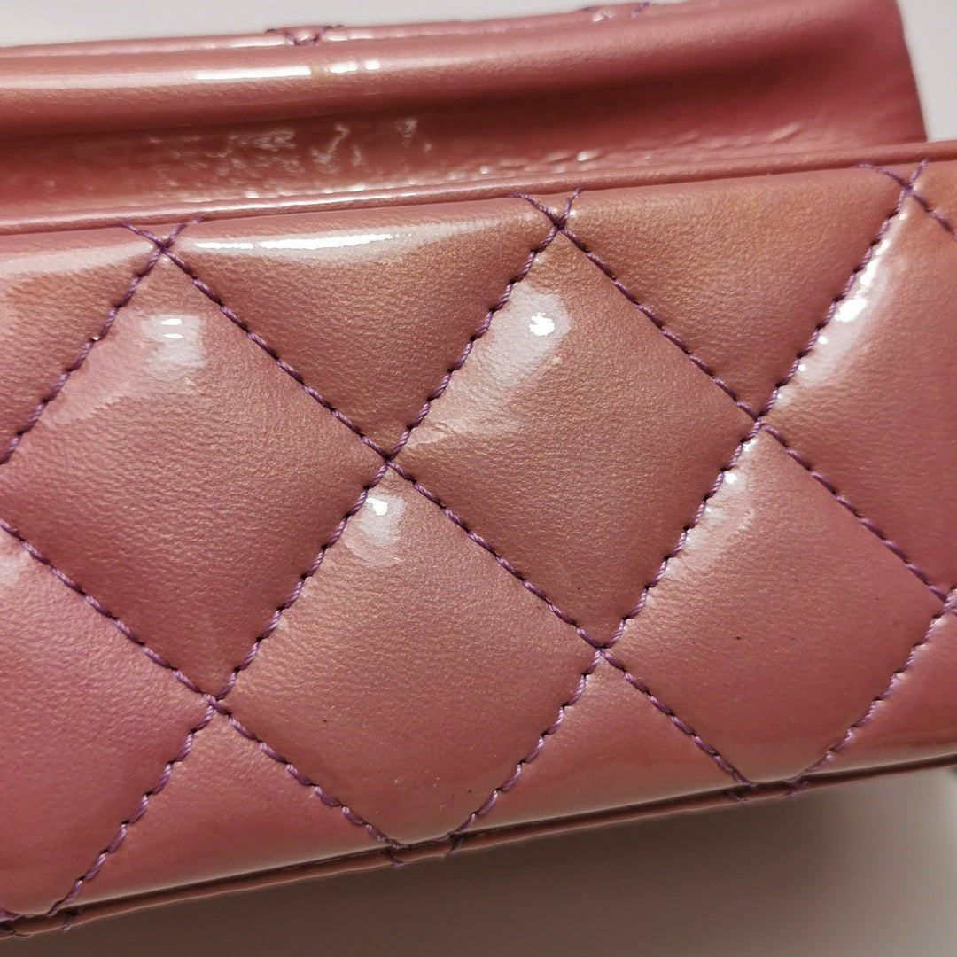 Chanel Camera Case Bag In Pink Purple Patent