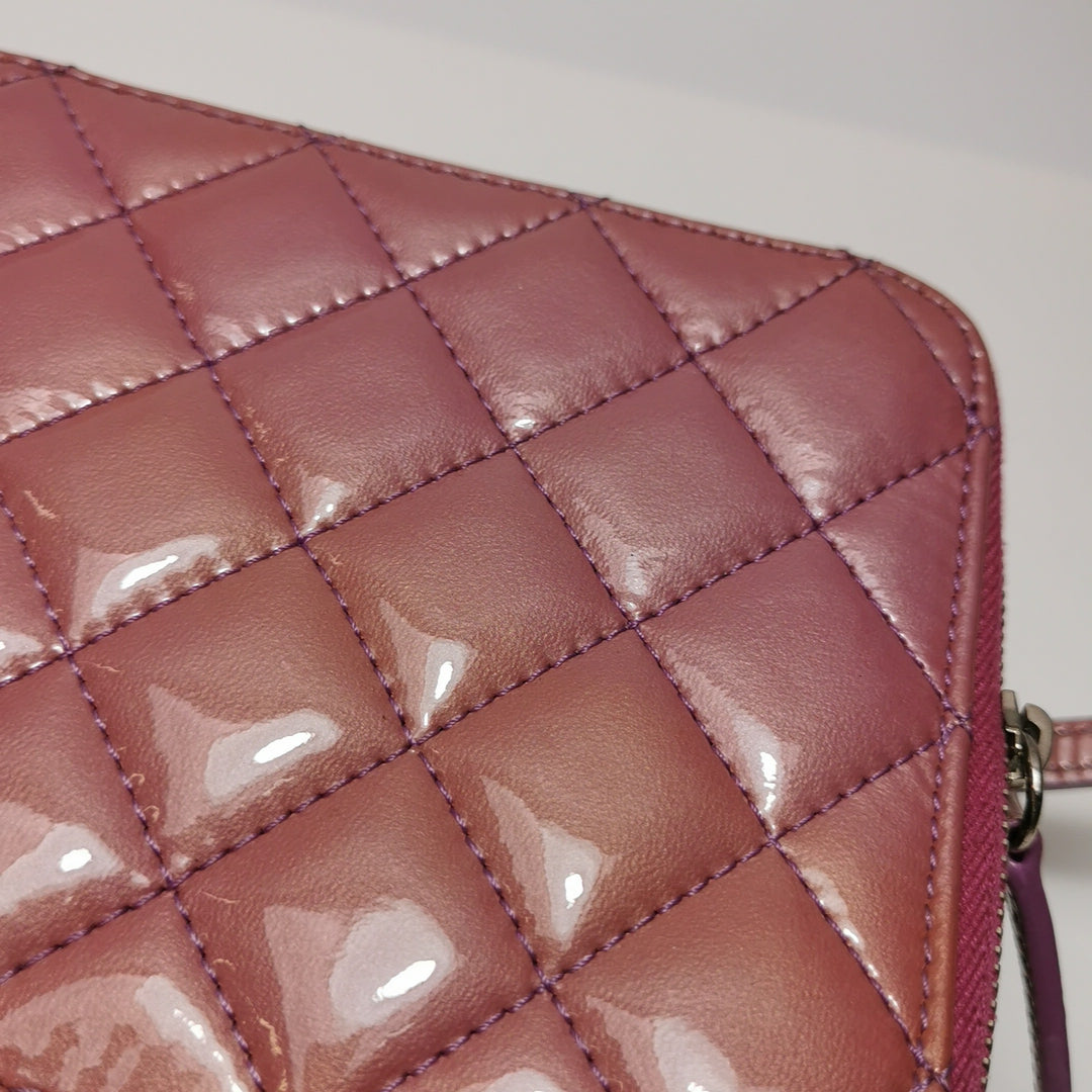 Chanel Camera Case Bag In Pink Purple Patent