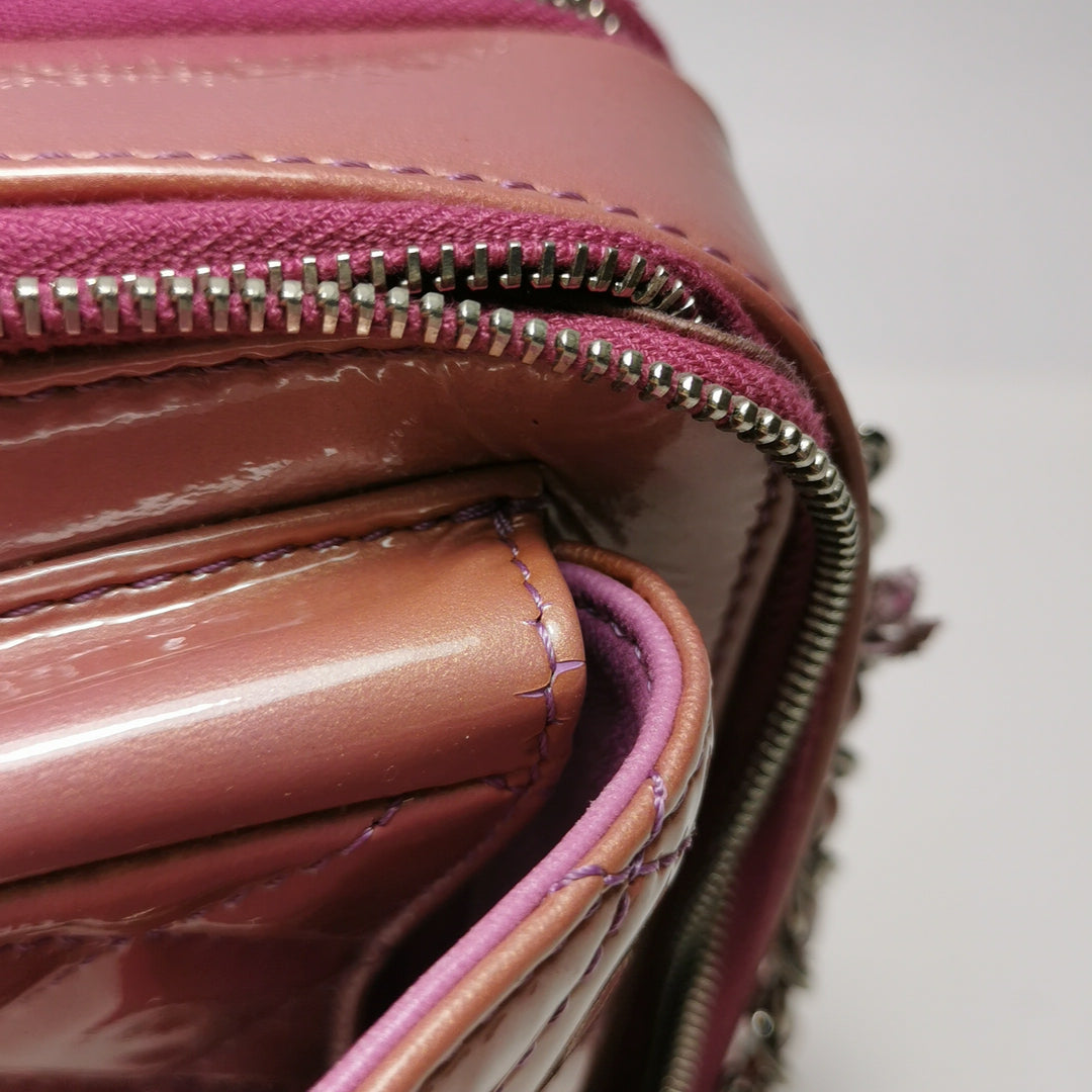 Chanel Camera Case Bag In Pink Purple Patent