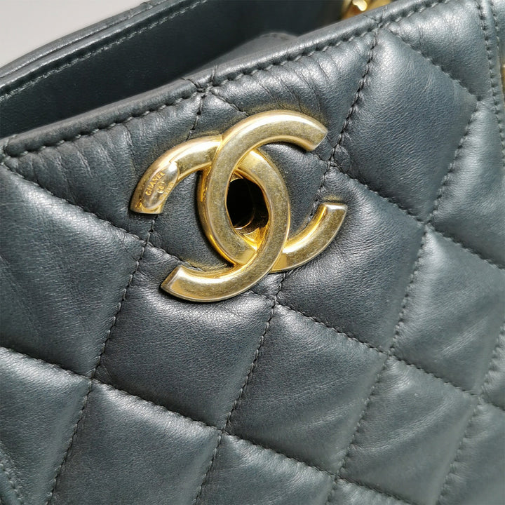 Chanel CC Logo Gold Hardware Tote Bag