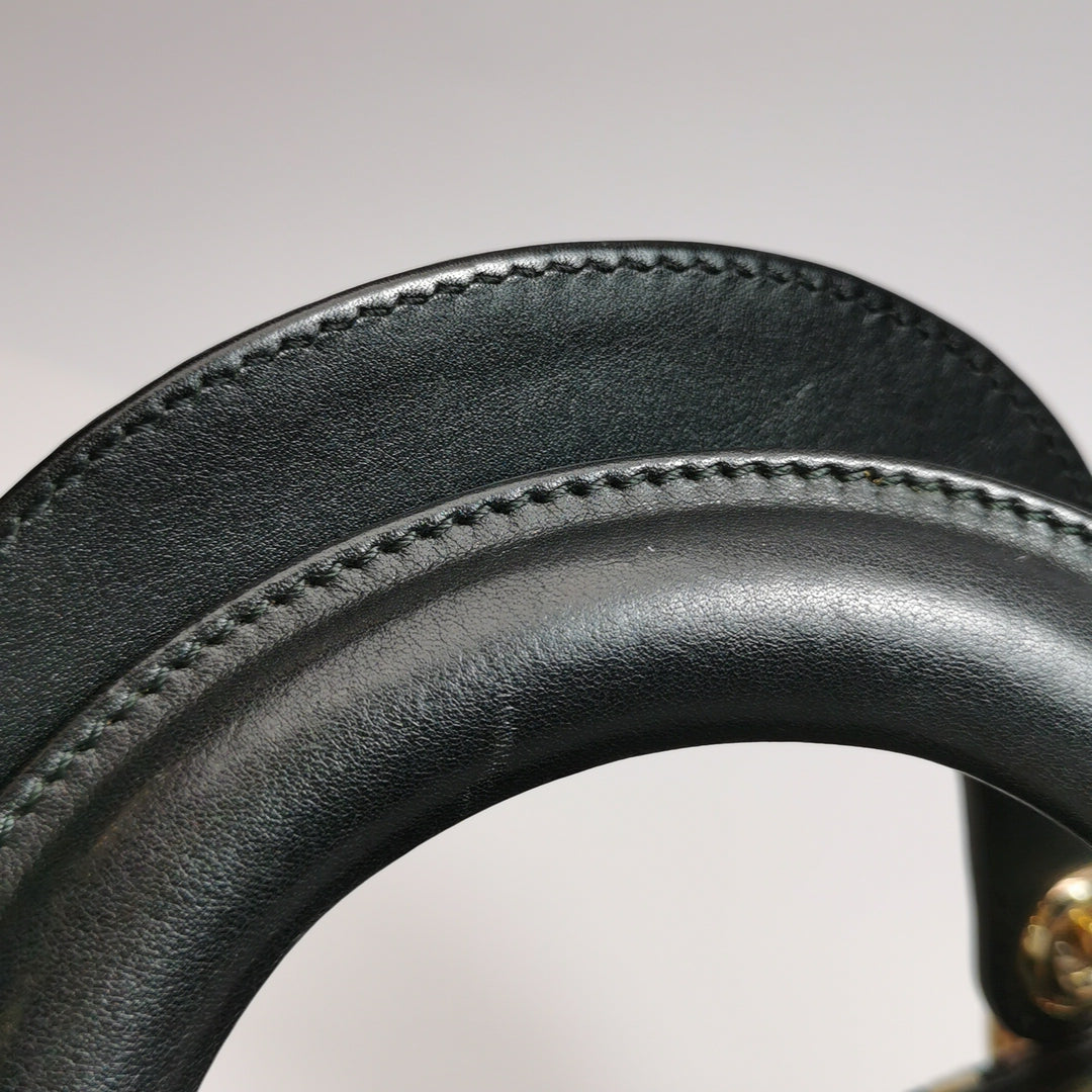 Dior Lady Dior In Multi-colour Fabric With Beads Love Heart Handbag