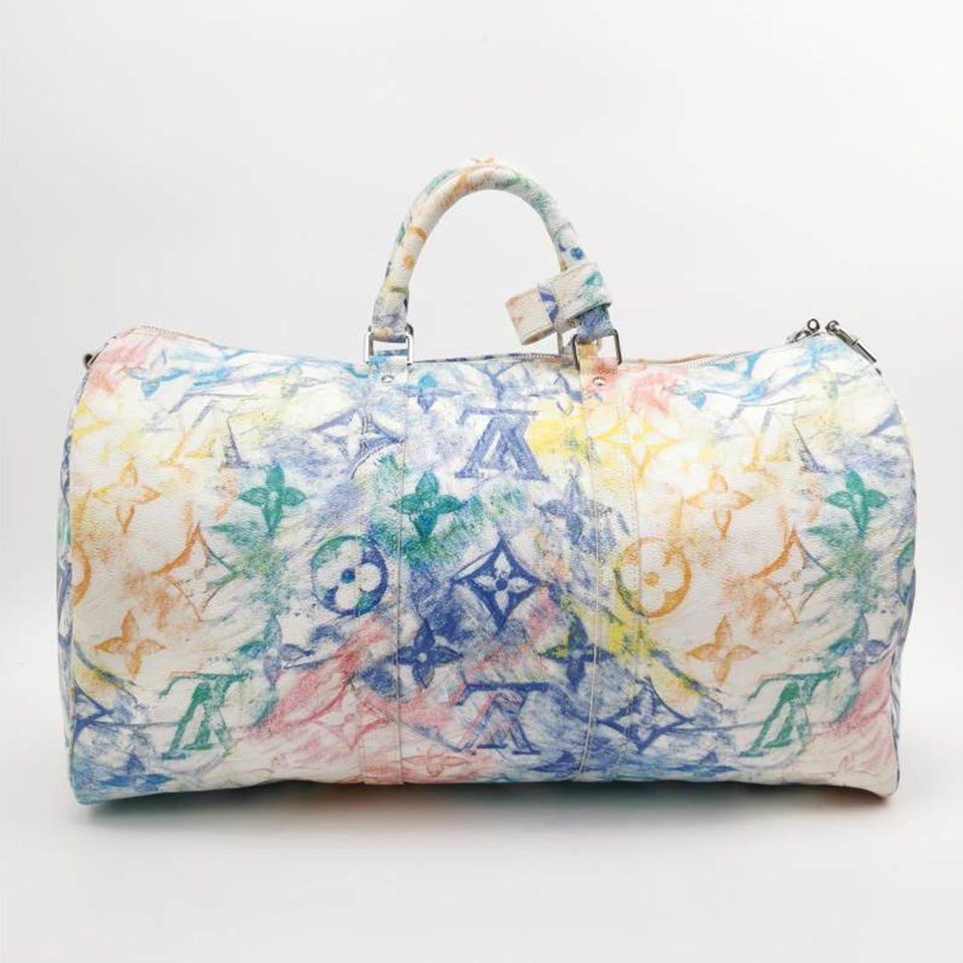 Louis Vuitton Monogram Pastel Colors Keepall Bandouliere 50 Multicolor