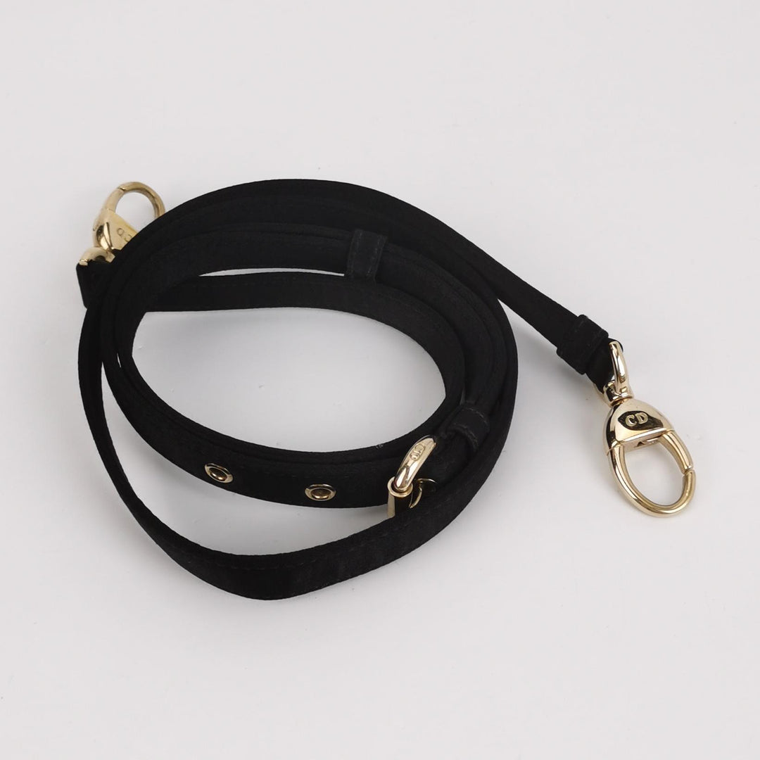 Dior Mini Lady Dior Tote In Gold Black Sequin and Satin