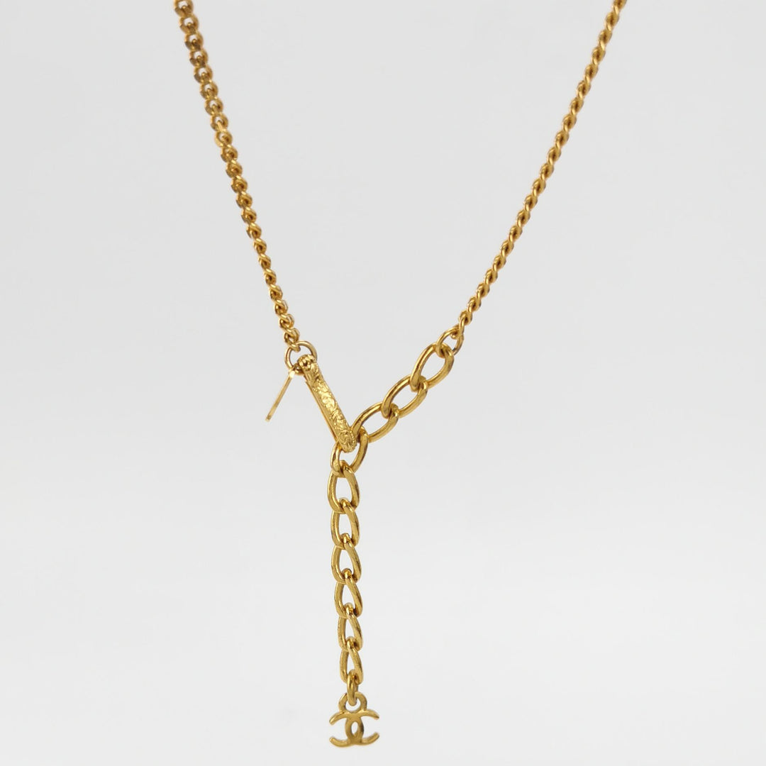 Chanel 98P Vintage Mini Ball With Multi Colour Stones Detail Necklace CC Logo