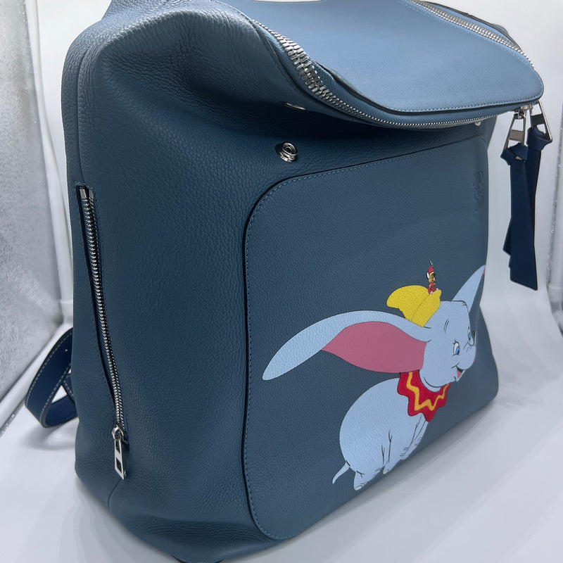 Loewe Limited Edition Disney Dumbo Goya Backpack Blue Leather