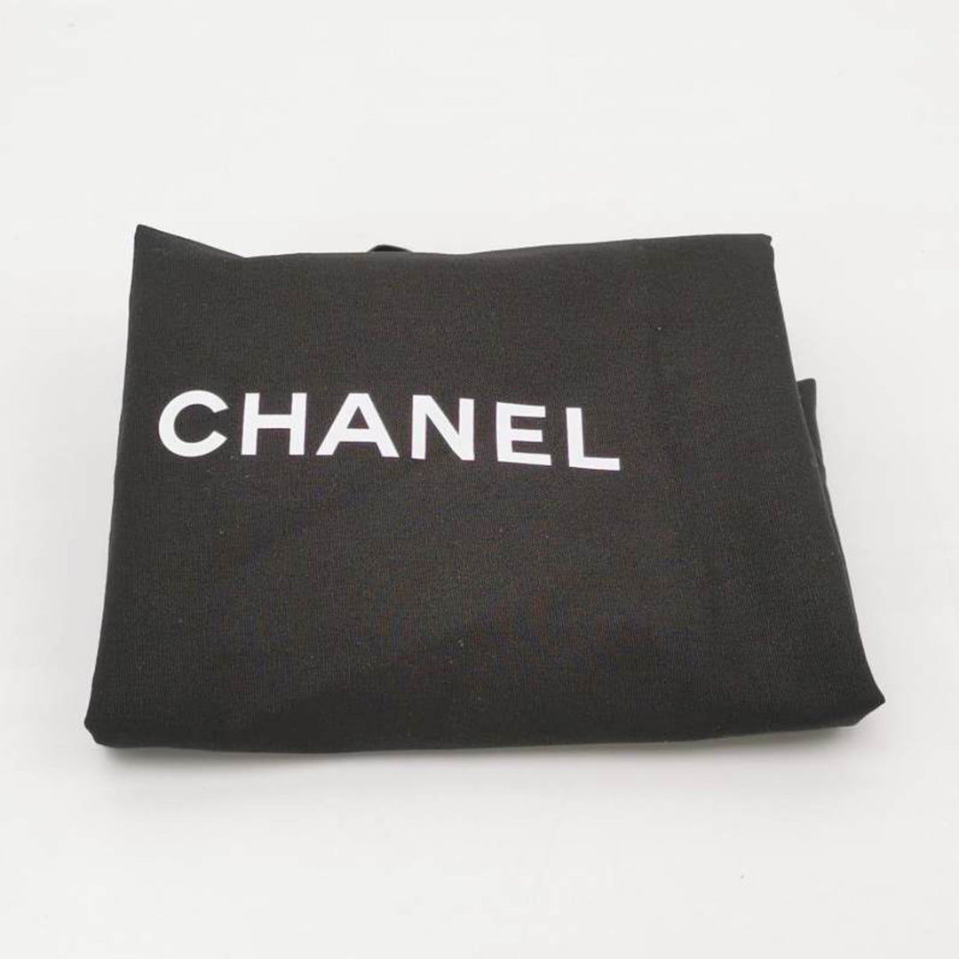 Chanel Black Chain Top Handle Flap Bag Gold Silver Hardware