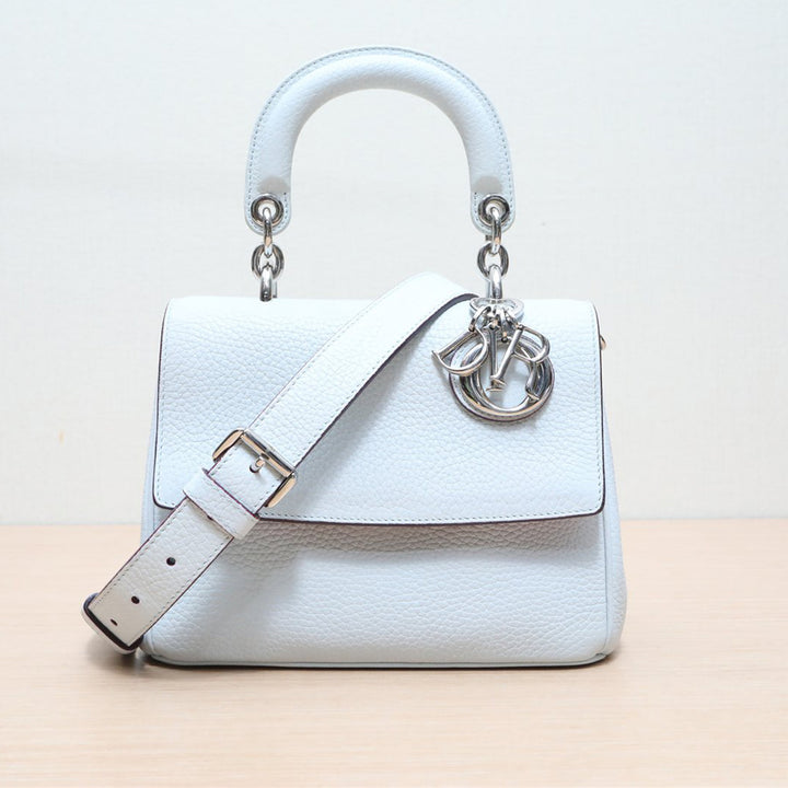 Dior Resort 2015 Be Dior Mini Light Blue Flap With Silver Hardware