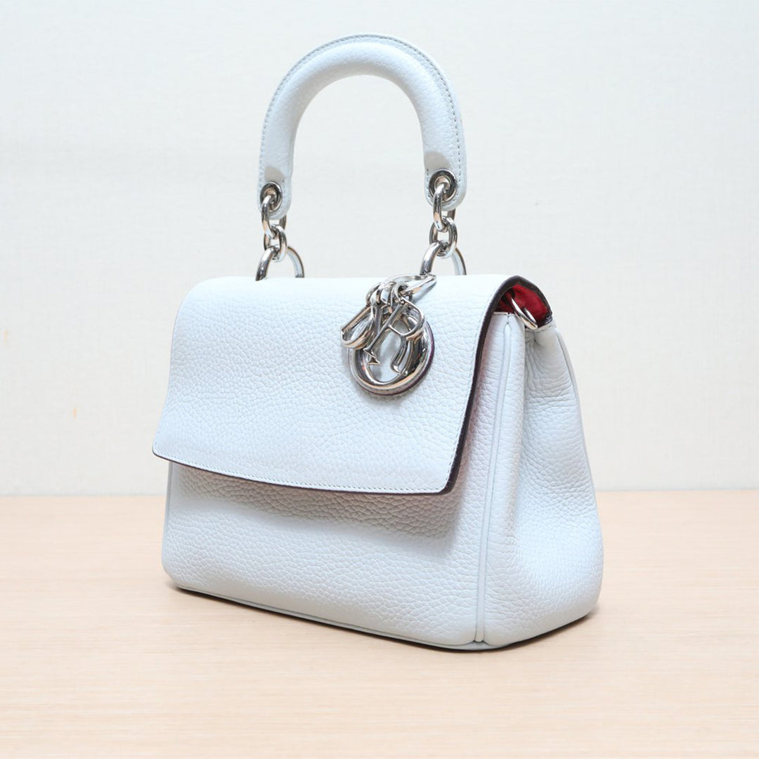 Dior Resort 2015 Be Dior Mini Light Blue Flap With Silver Hardware