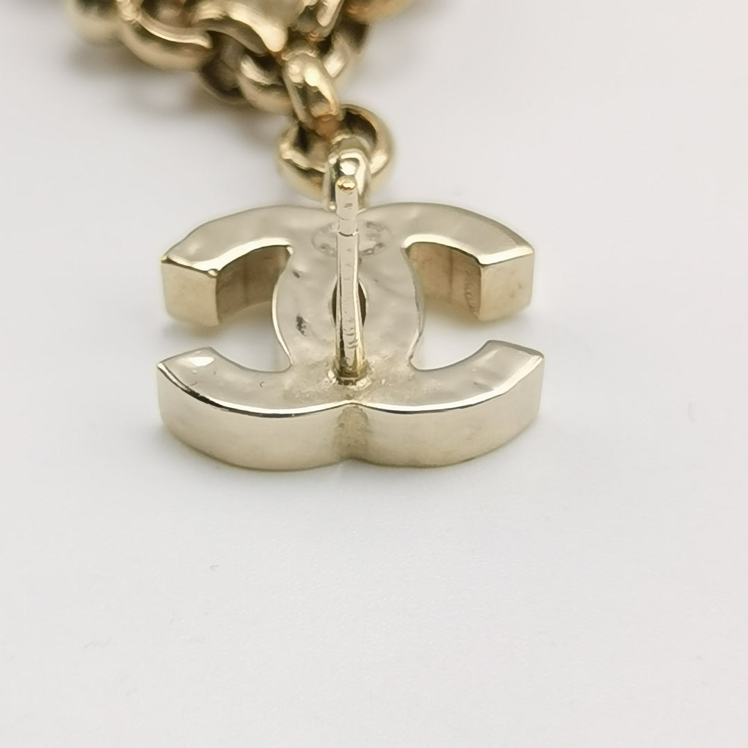 Chanel 2020 Faux Pearl CC Chandelier Earrings