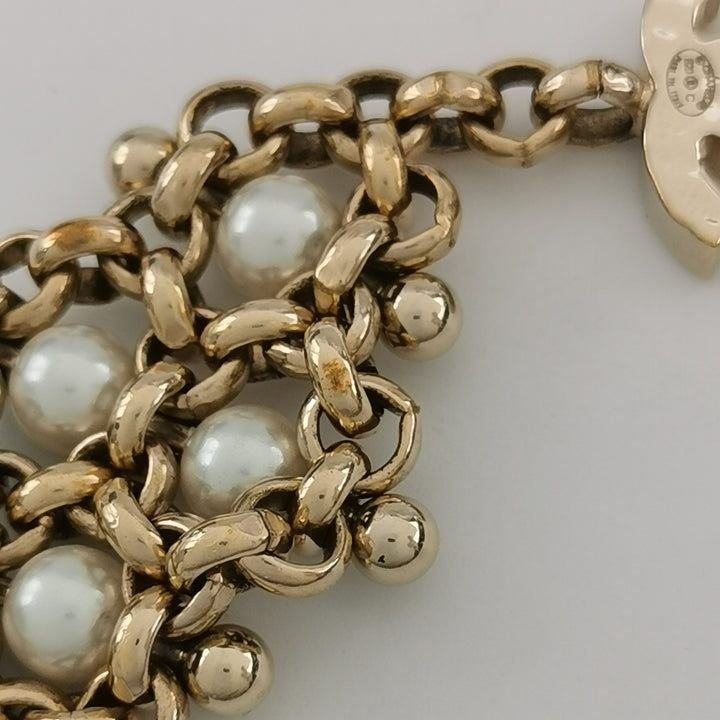 Chanel 2020 Faux Pearl CC Chandelier Earrings