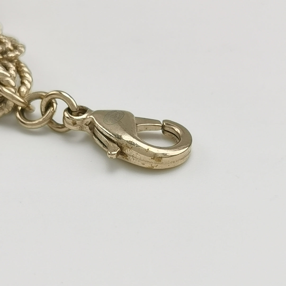 Chanel Resin Brown Multi Chain Bracelet CC Logo