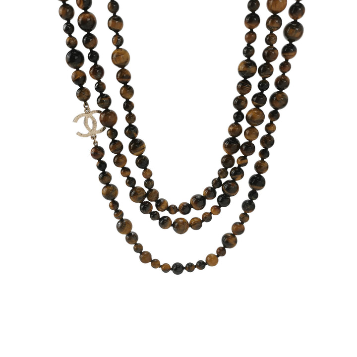 Chanel CC Logo Long Necklace