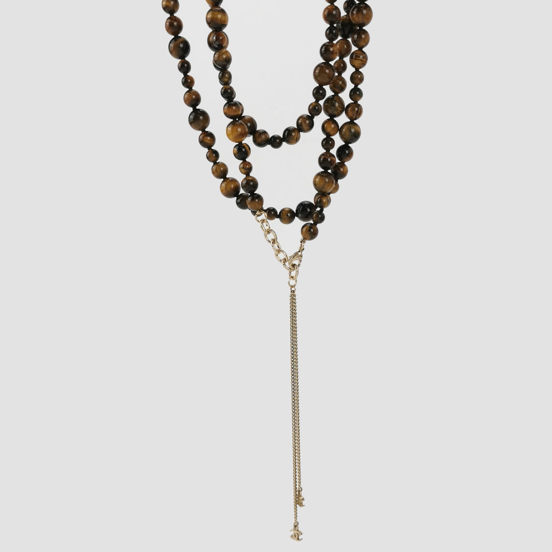 Chanel CC Logo Long Necklace