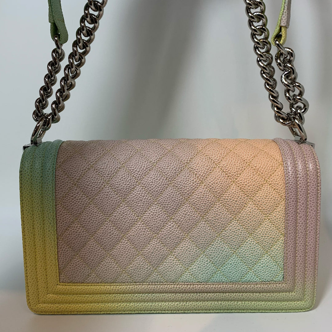 Chanel *Super Rare* Medium 25cm Boy In Rainbow Colours