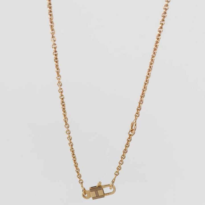 Hermes 18K Rose Gold Diamond Kelly Amulettes Pendant Necklace