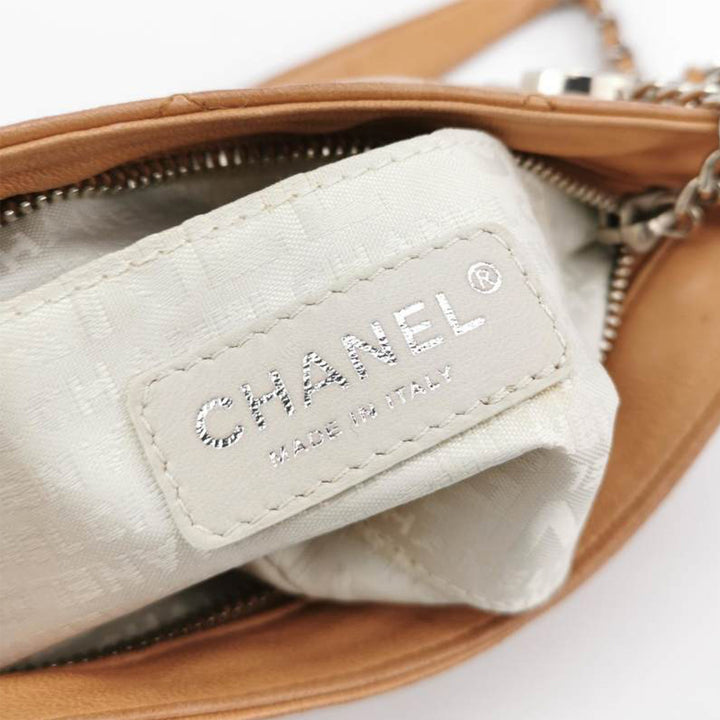 Chanel 2005 Vintage Ultimate Soft Pochette Bag with Silver Hardware