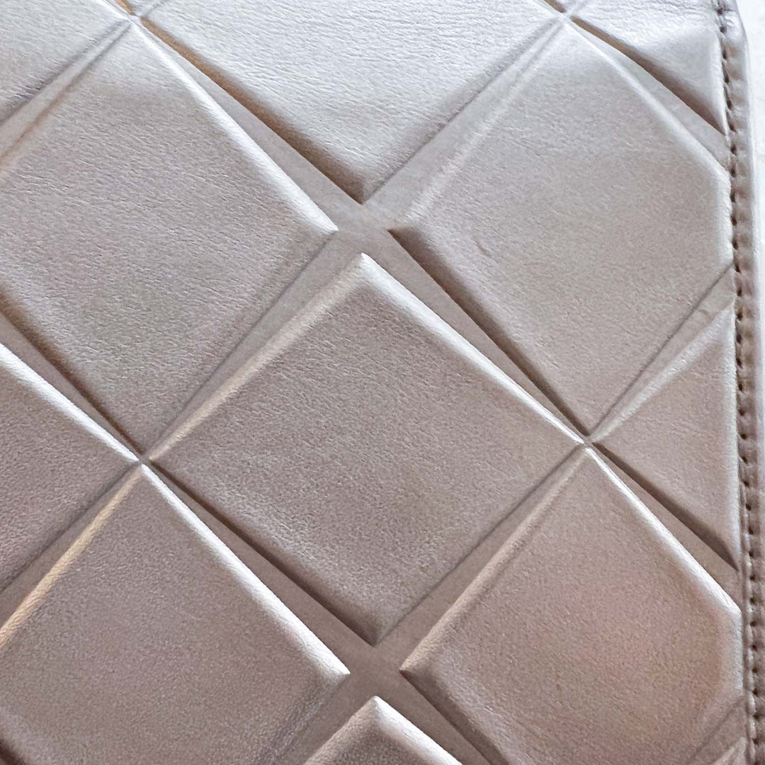 Chanel Silver Mini Propeller Calfskin Leather Flap Bag Metallic 2016