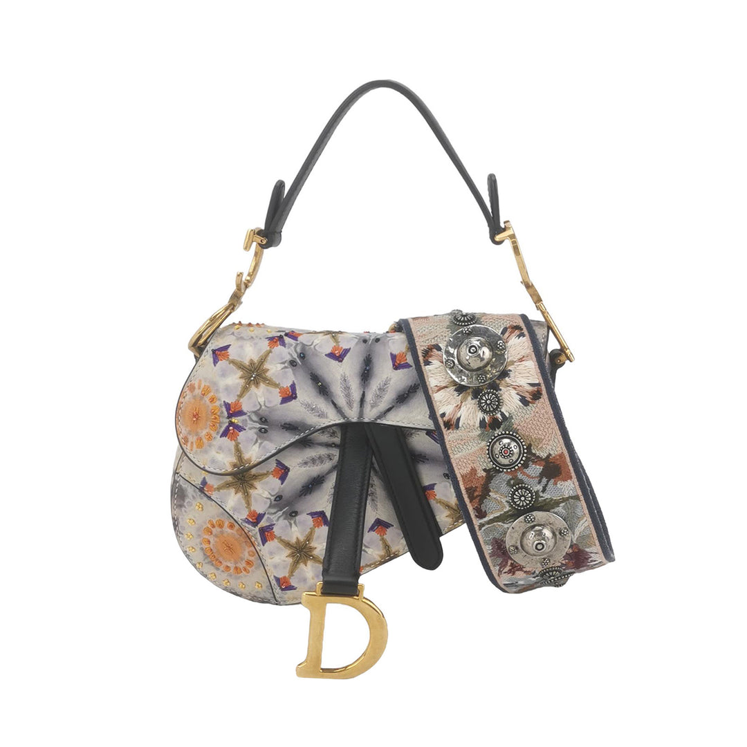 Dior Kaleidiorscopic Mini Saddle Bag