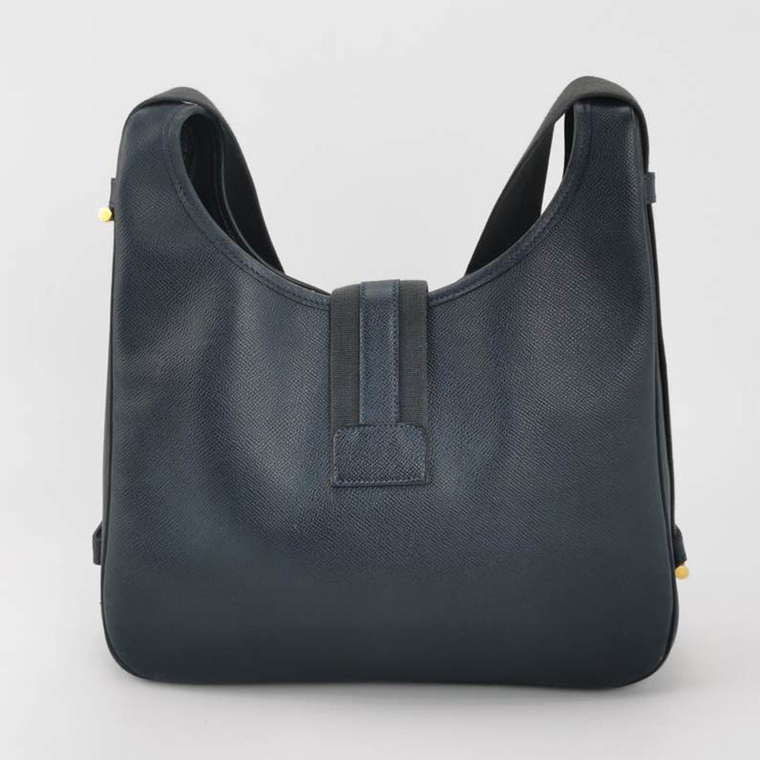 Hermès Vintage Black Ardennes Leather Shoulder Bag