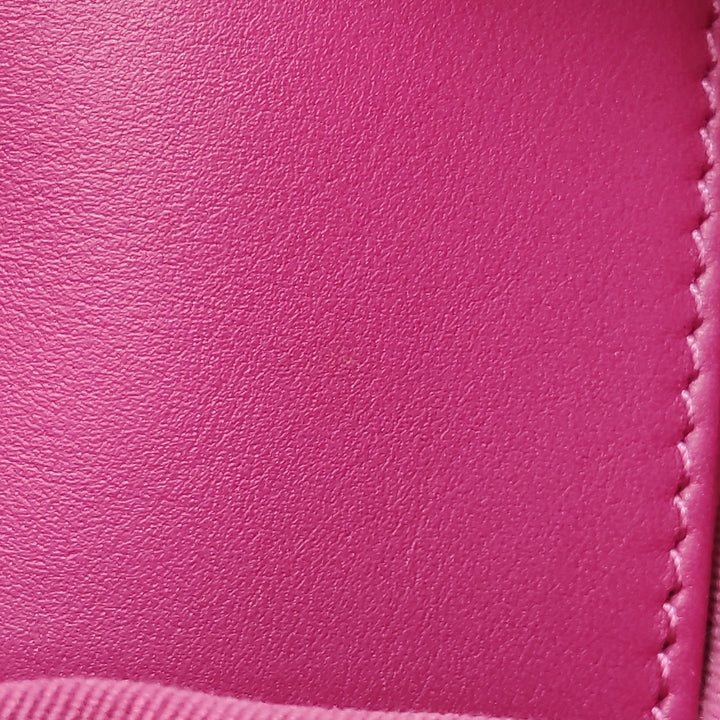 Chanel CC Links Hobo Bag Pink Quilted Tweed Gold Hardware