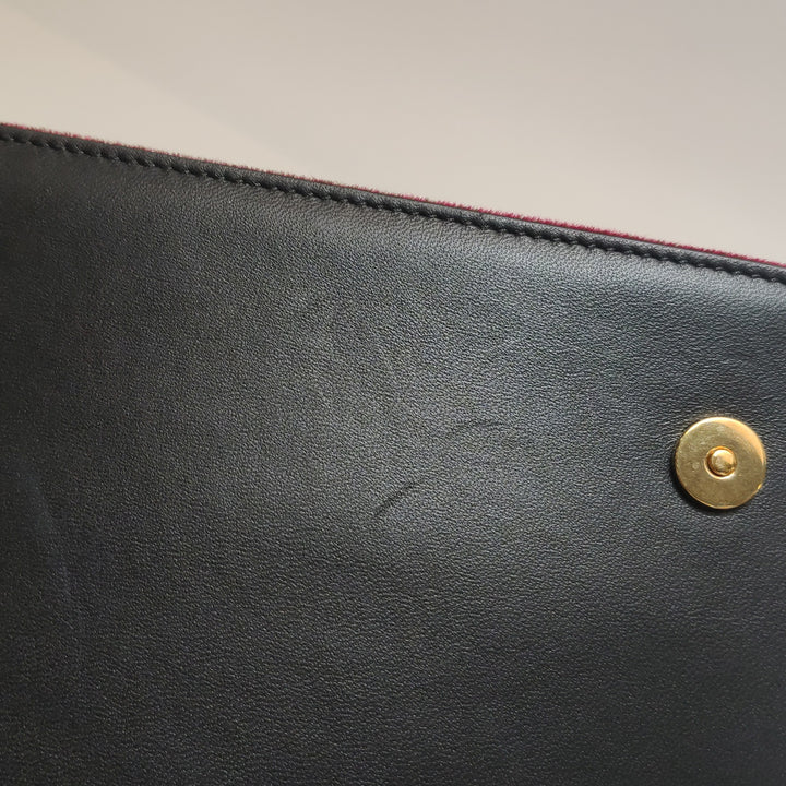 Dolce & Gabbana Velvet Cats Shoulder Bag Multicolor