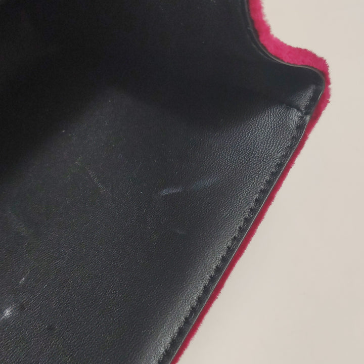 Dolce & Gabbana Velvet Cats Shoulder Bag Multicolor