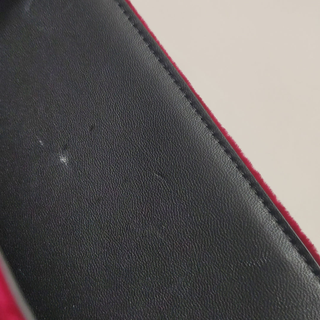 Dolce & Gabbana Velvet Cats Shoulder Bag Multicolor