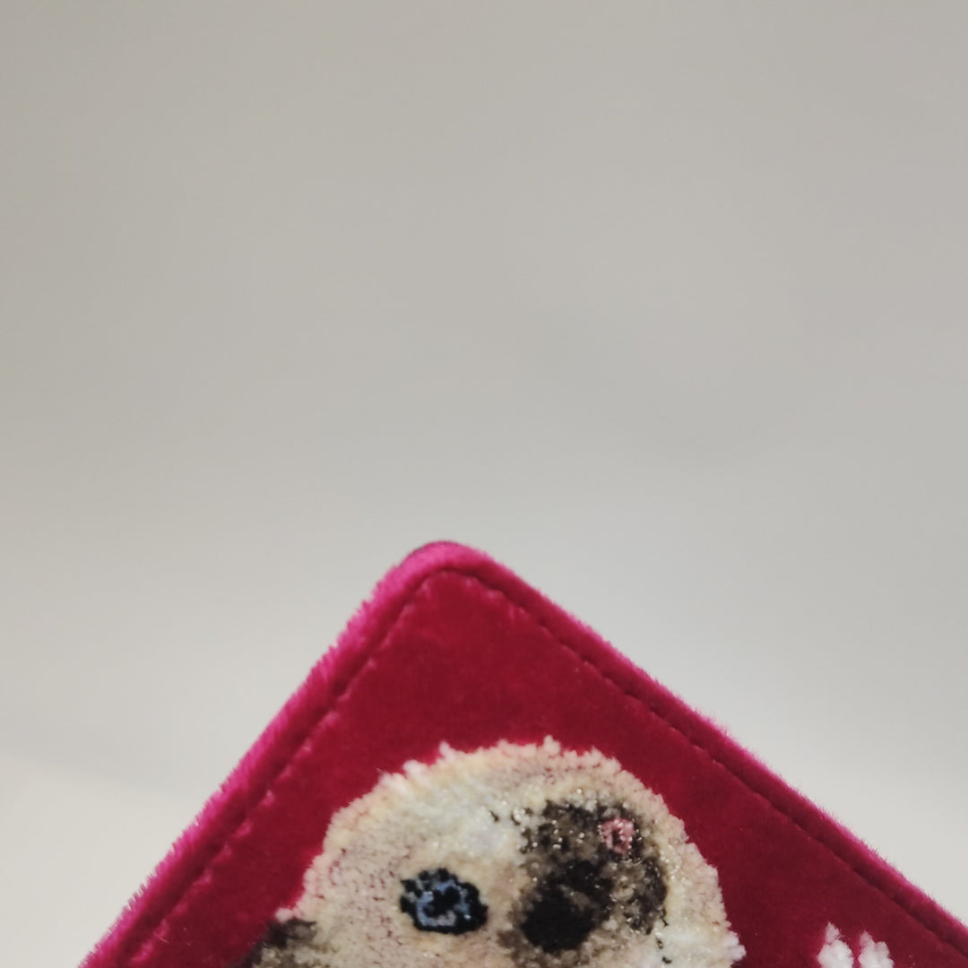 Dolce & Gabbana Velvet Cats Shoulder Bag Multicolor