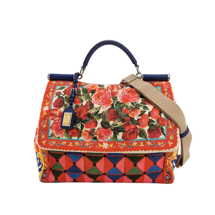 Dolce & Gabbana Miss Sicily Soft Canvas Bag