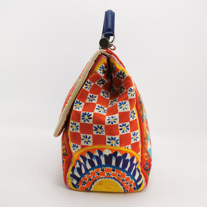 Dolce & Gabbana Miss Sicily Soft Canvas Bag