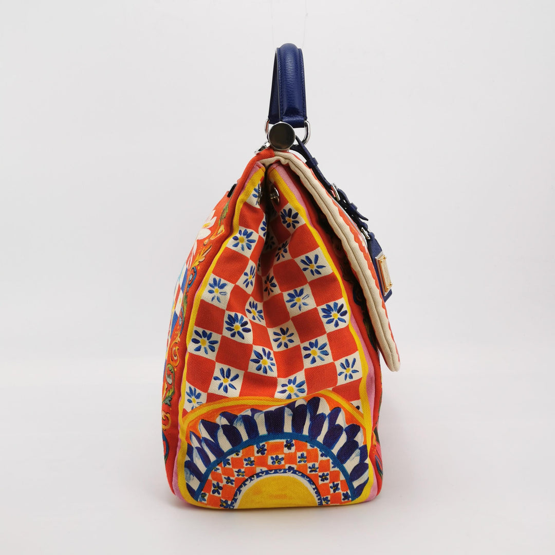 Dolce & Gabbana Miss Sicily Soft Canvas Bag