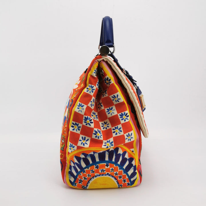 Dolce & Gabbana Miss Sicily Soft Canvas Bag
