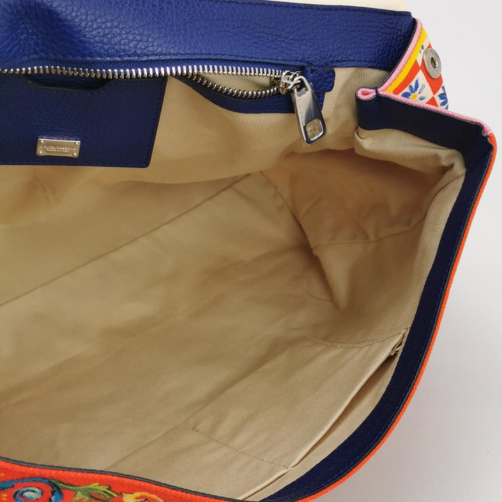 Dolce & Gabbana Miss Sicily Soft Canvas Bag