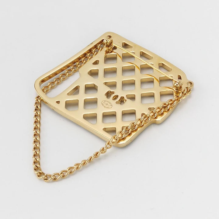 Chanel Métiers d'Art 'Paris-Cosmopolite' Crystal Handbag Brooch