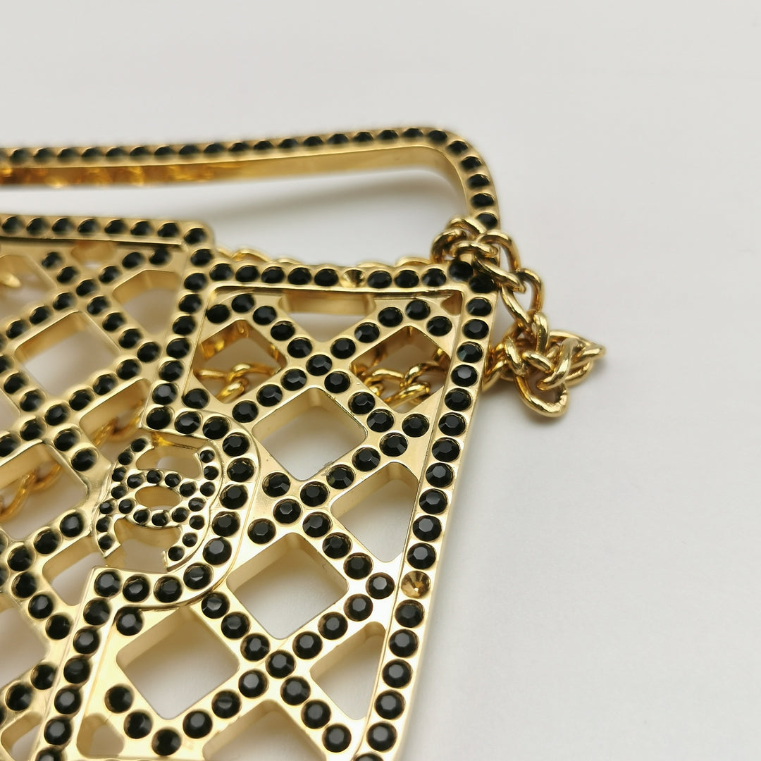 Chanel Métiers d'Art 'Paris-Cosmopolite' Crystal Handbag Brooch