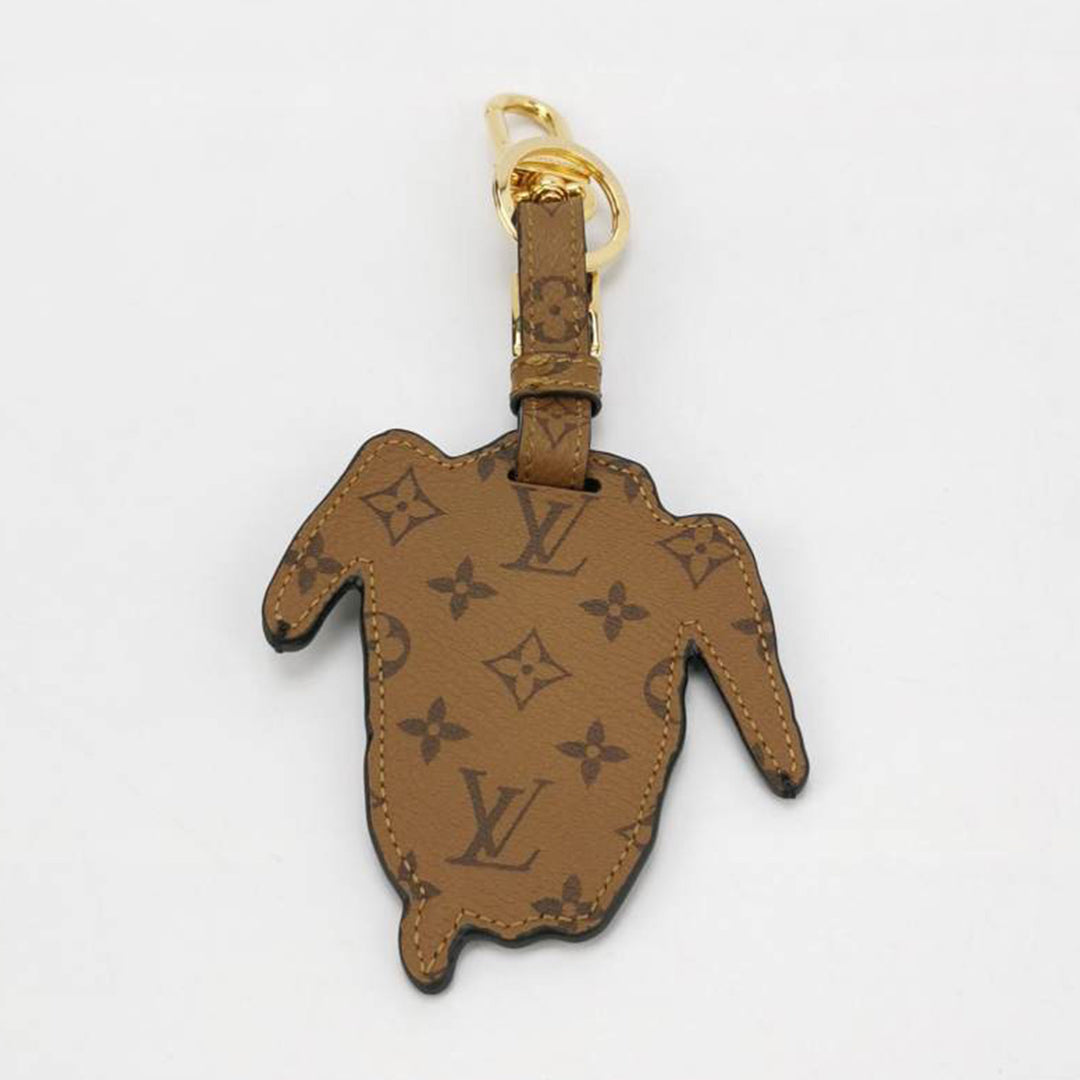 Louis Vuitton Epi Reverse Monogram Catogram Bag Charm Key Holder Gris